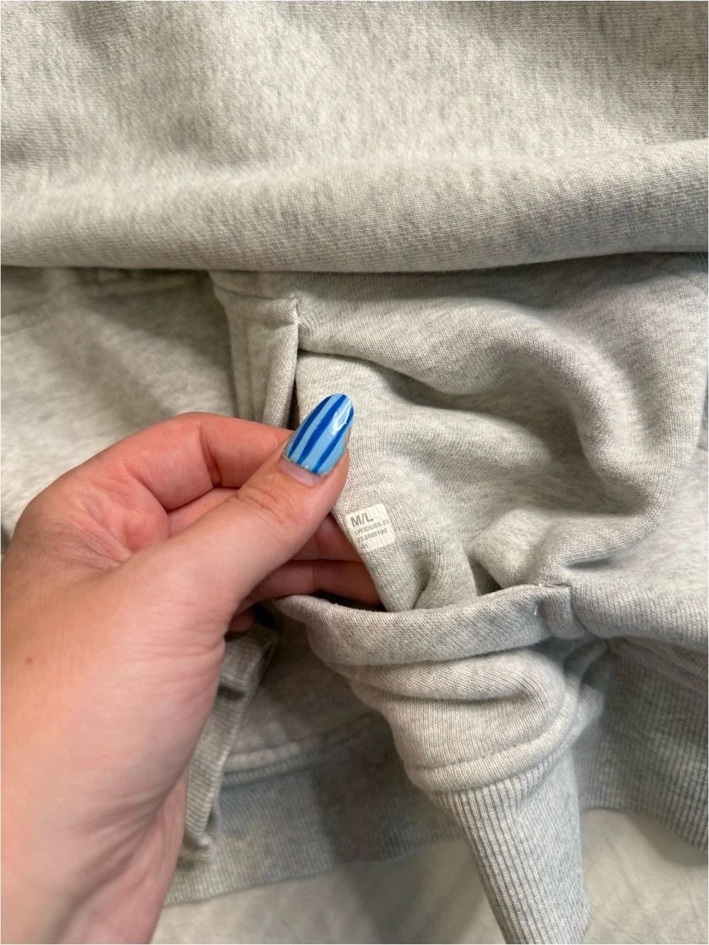 Cropped Light Gray Half-Zip Hoodie for Women